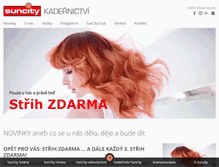 Tablet Screenshot of kadernictvi-suncity.cz